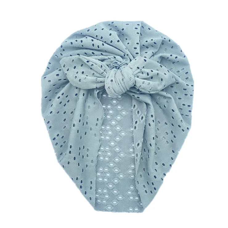 Turban Bebe en Dentelle Bleu - Mon Petit Chapeau