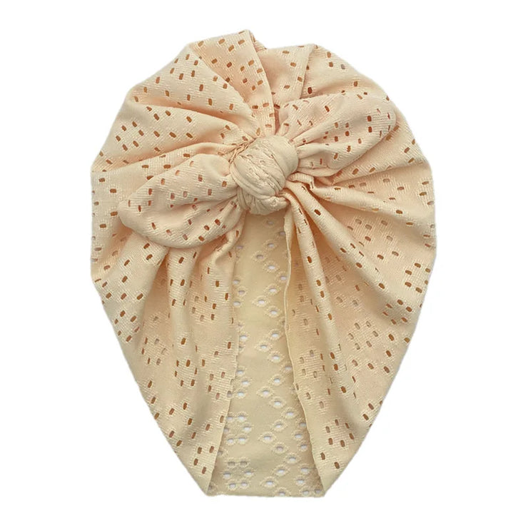 Turban Bebe en Dentelle Beige - Mon Petit Chapeau