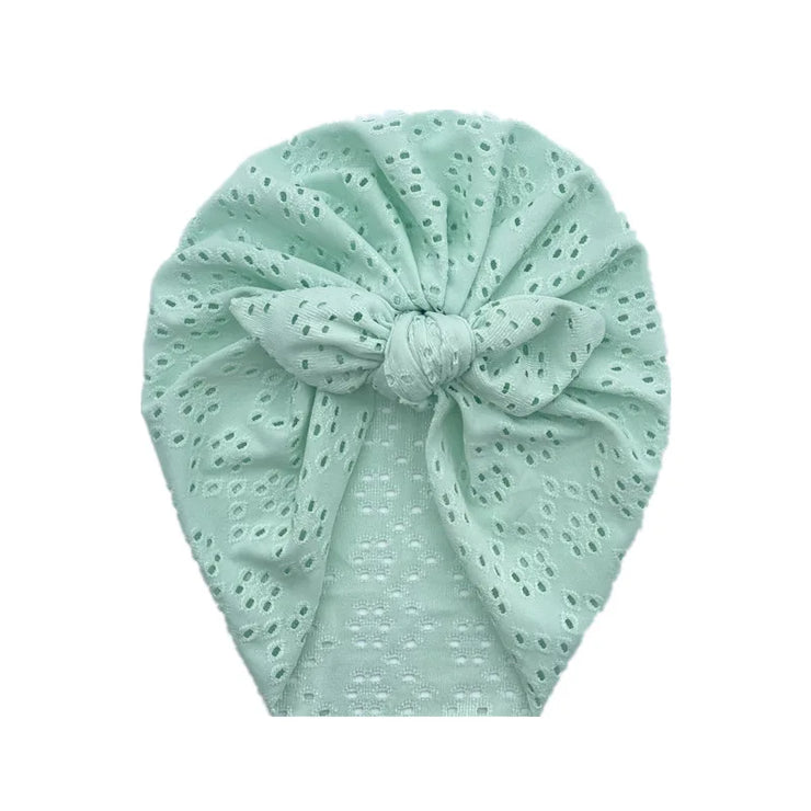 Turban Bebe en Dentelle Vert - Mon Petit Chapeau