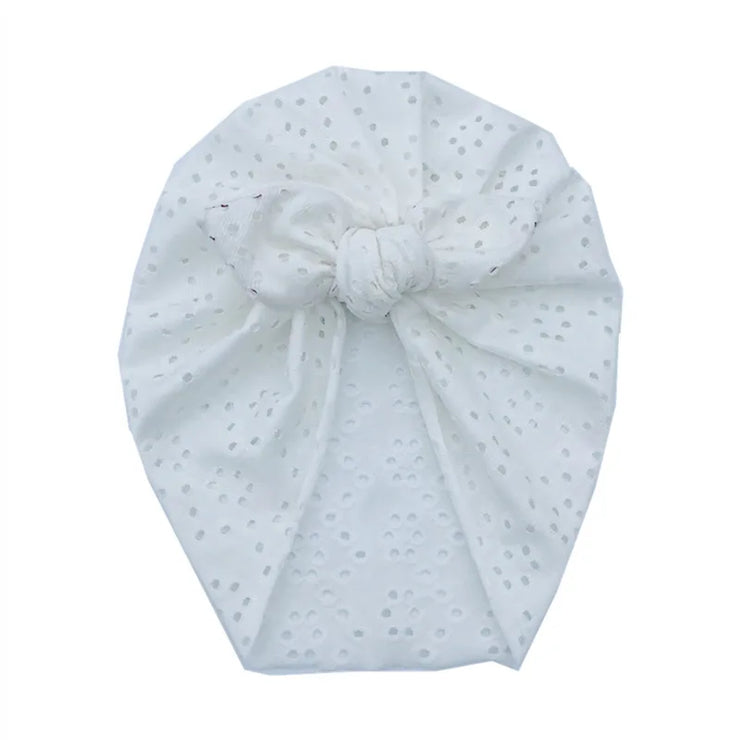 Turban Bebe en Dentelle Blanc - Mon Petit Chapeau