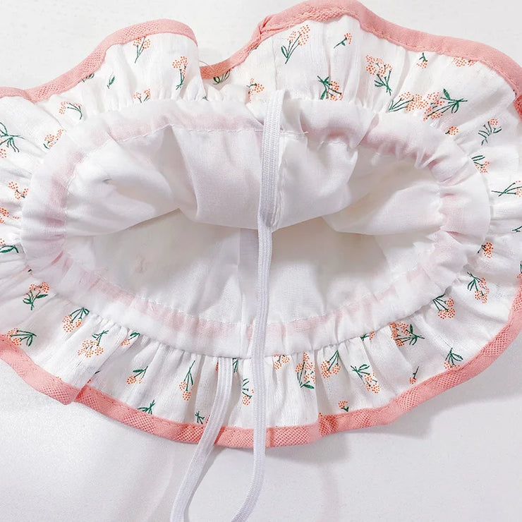 Chapeau Bébé Fille Coton Floral 3 - Mon Petit Chapeau