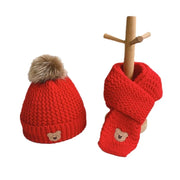 Bonnet Bebe Pompon Hiver + Écharpe 1 - Mon Petit Chapeau