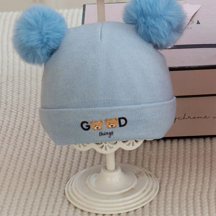 Bonnet Bebe "Good Things" Bleu - Mon Petit Chapeau